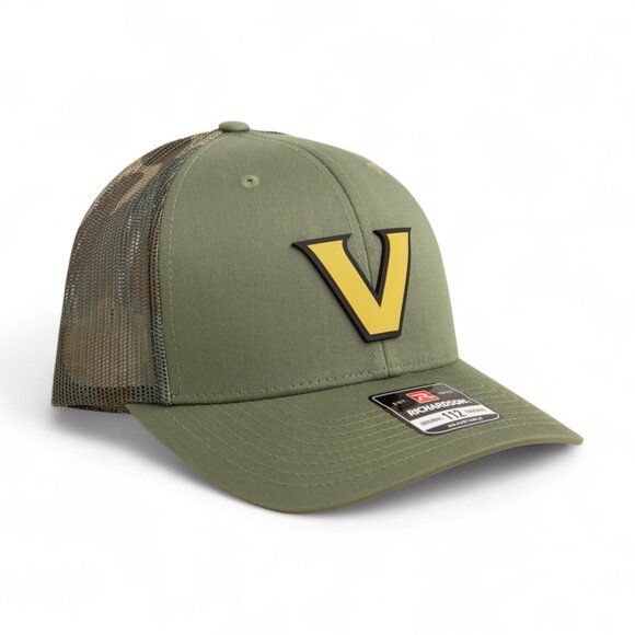 Vanderbilt Commodores Gold 3D Snapback Trucker Hat- Loden/ Camo - Picture 1 of 3